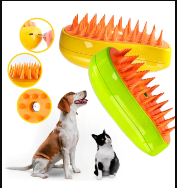 Cepillo a Vapor para Mascotas Perro Gato
